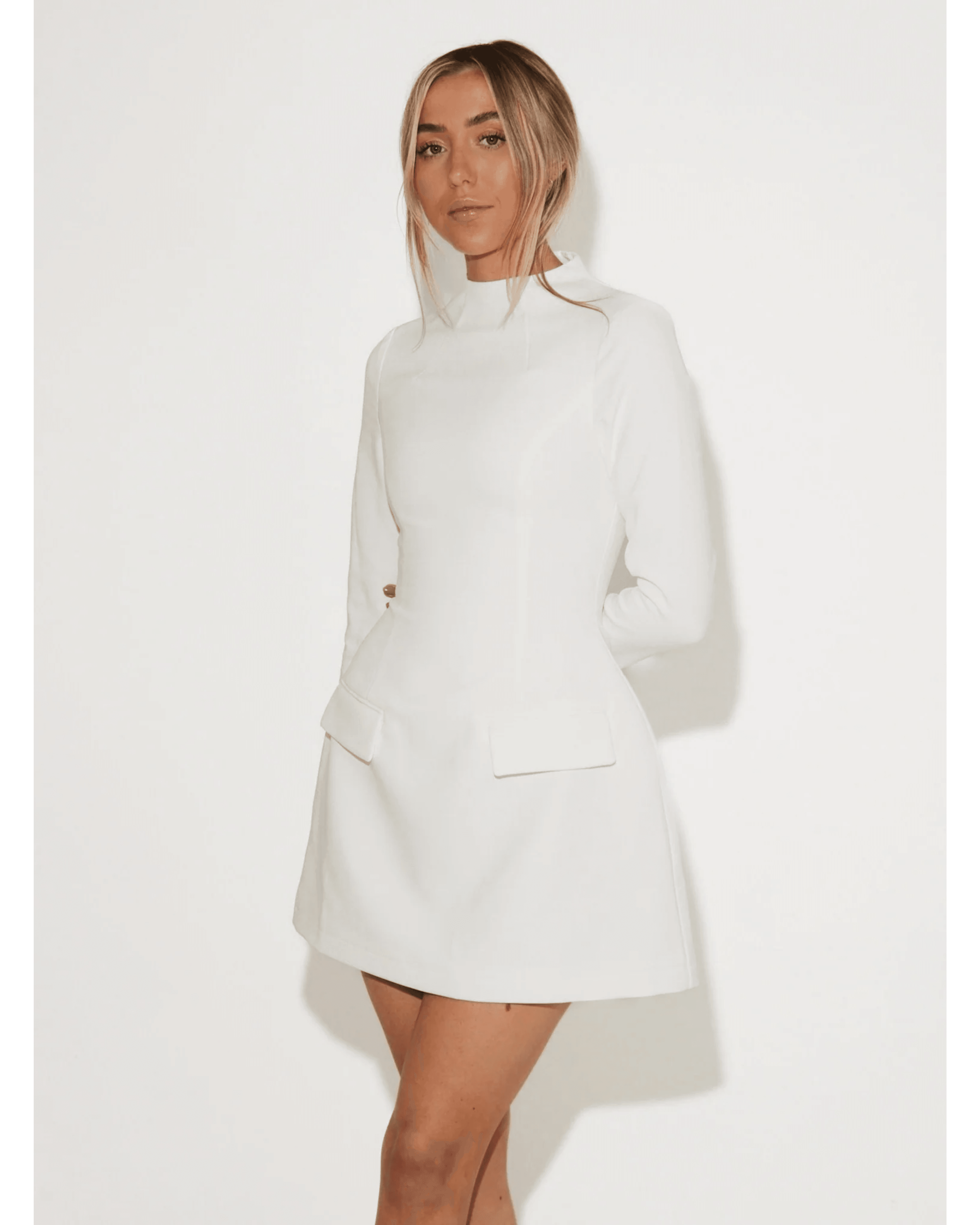 Split Sleeve Mini Dress - Endless - UAE Rental and Resale for Women's Fashion
