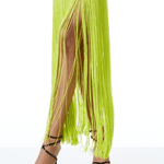 Steph Scoop Neck Fringe Dress - Endless - UAE Rental and Resale for Women's Fashion