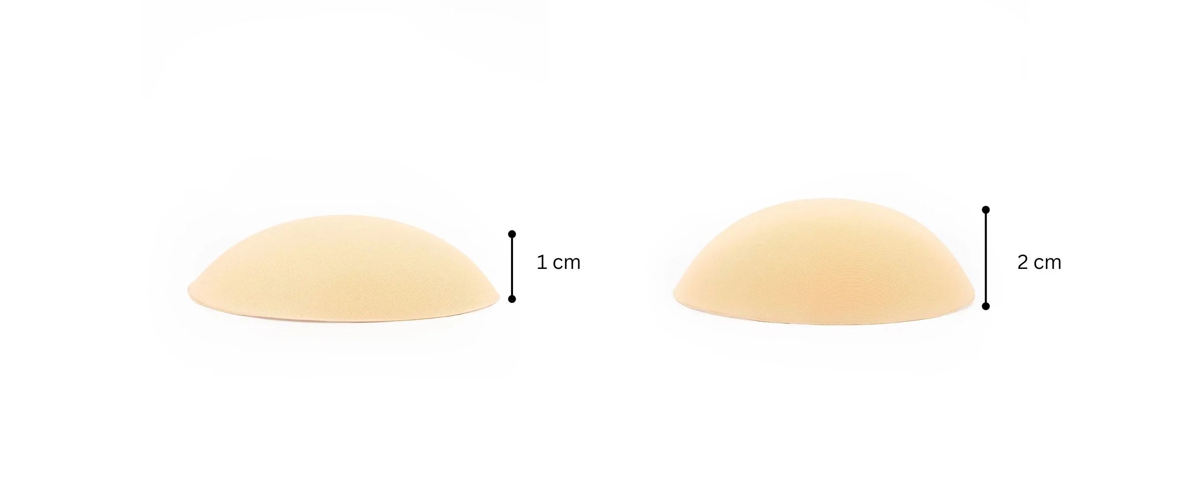Beige foam booty pad with rounded edges for enhancing shape and comfort — Underhance | Endless UAE