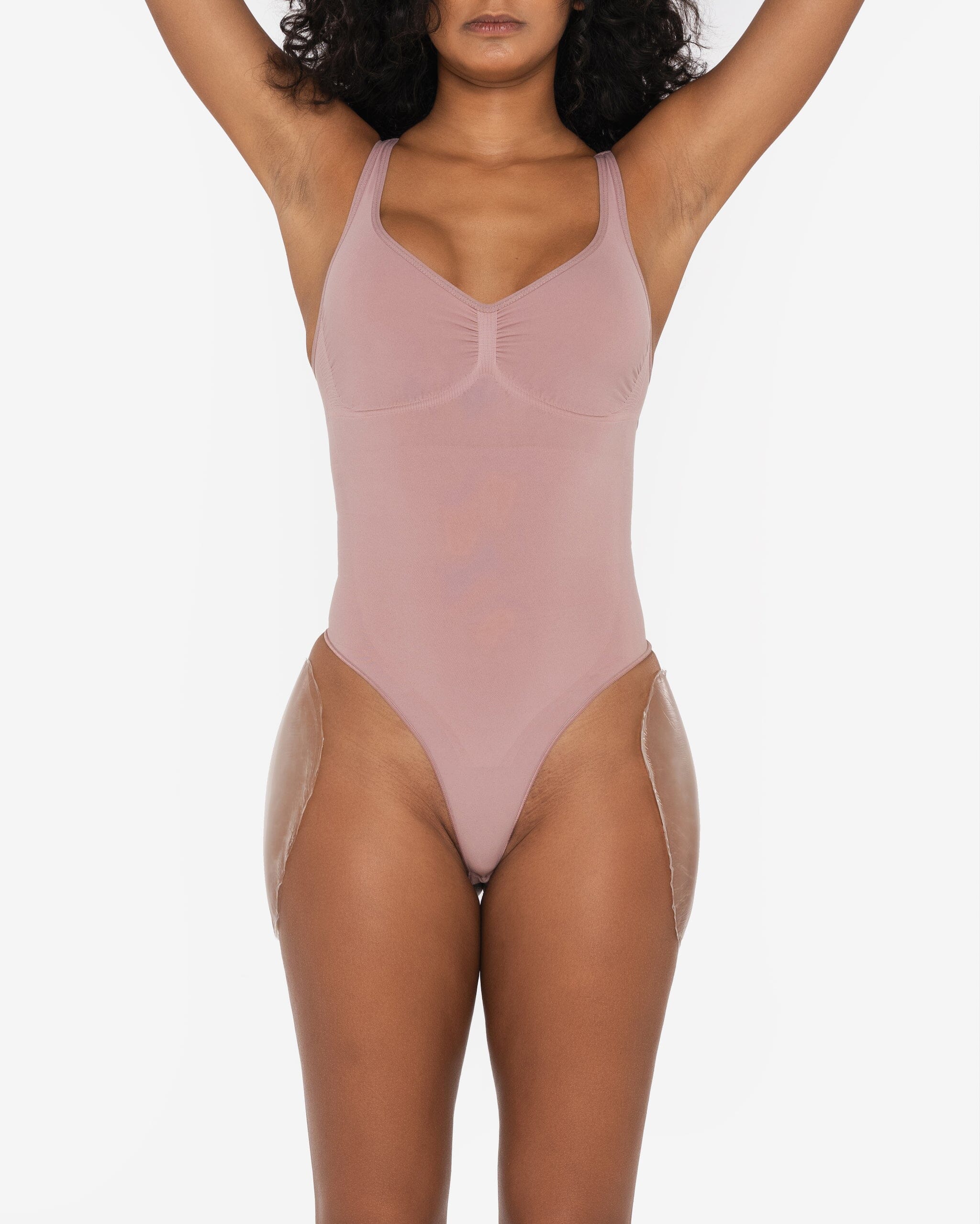 Silicone hip pads for body contouring in cream color — Underhance | Endless UAE