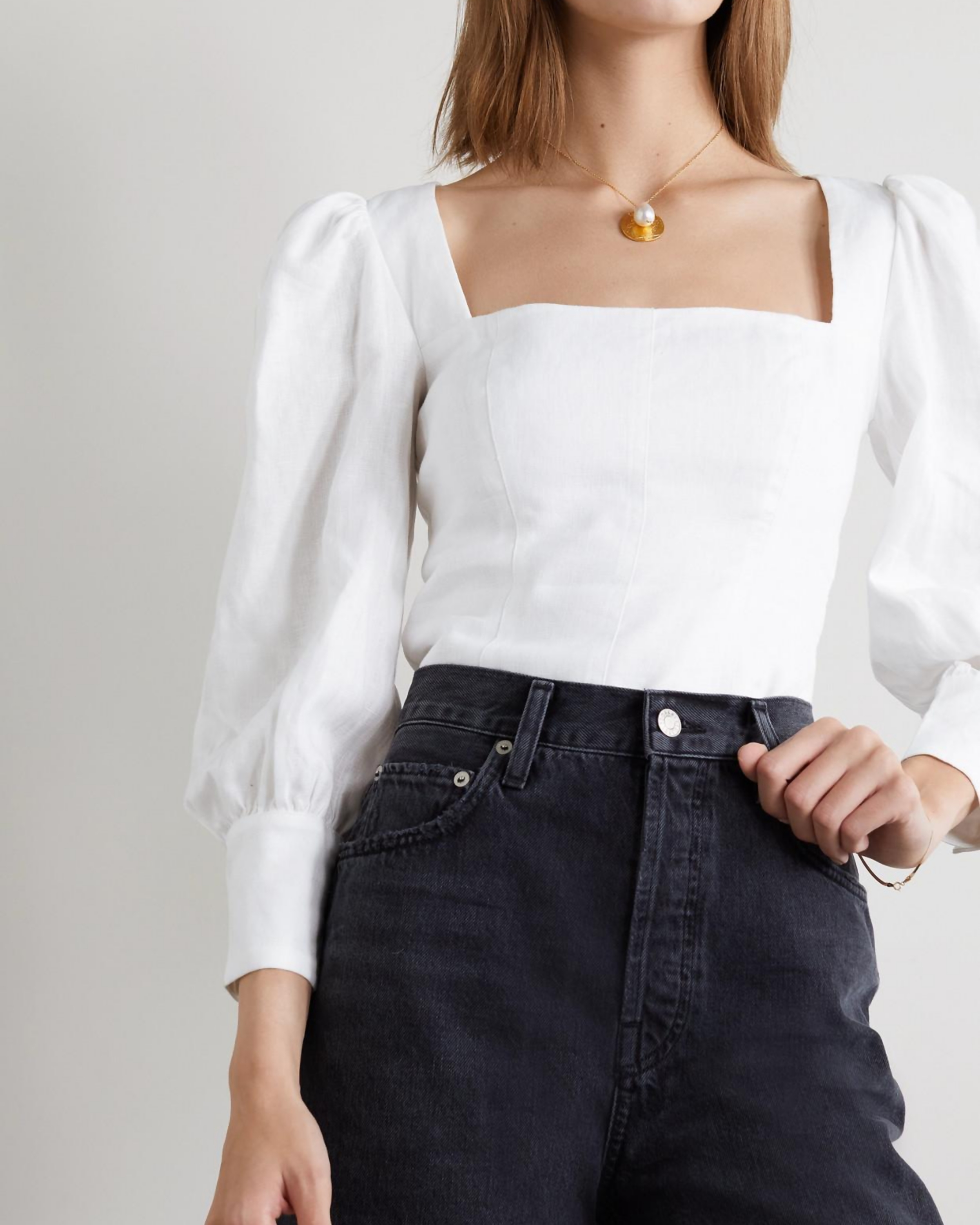Stilton Linen Top - Endless - UAE Rental and Resale for Women's Fashion