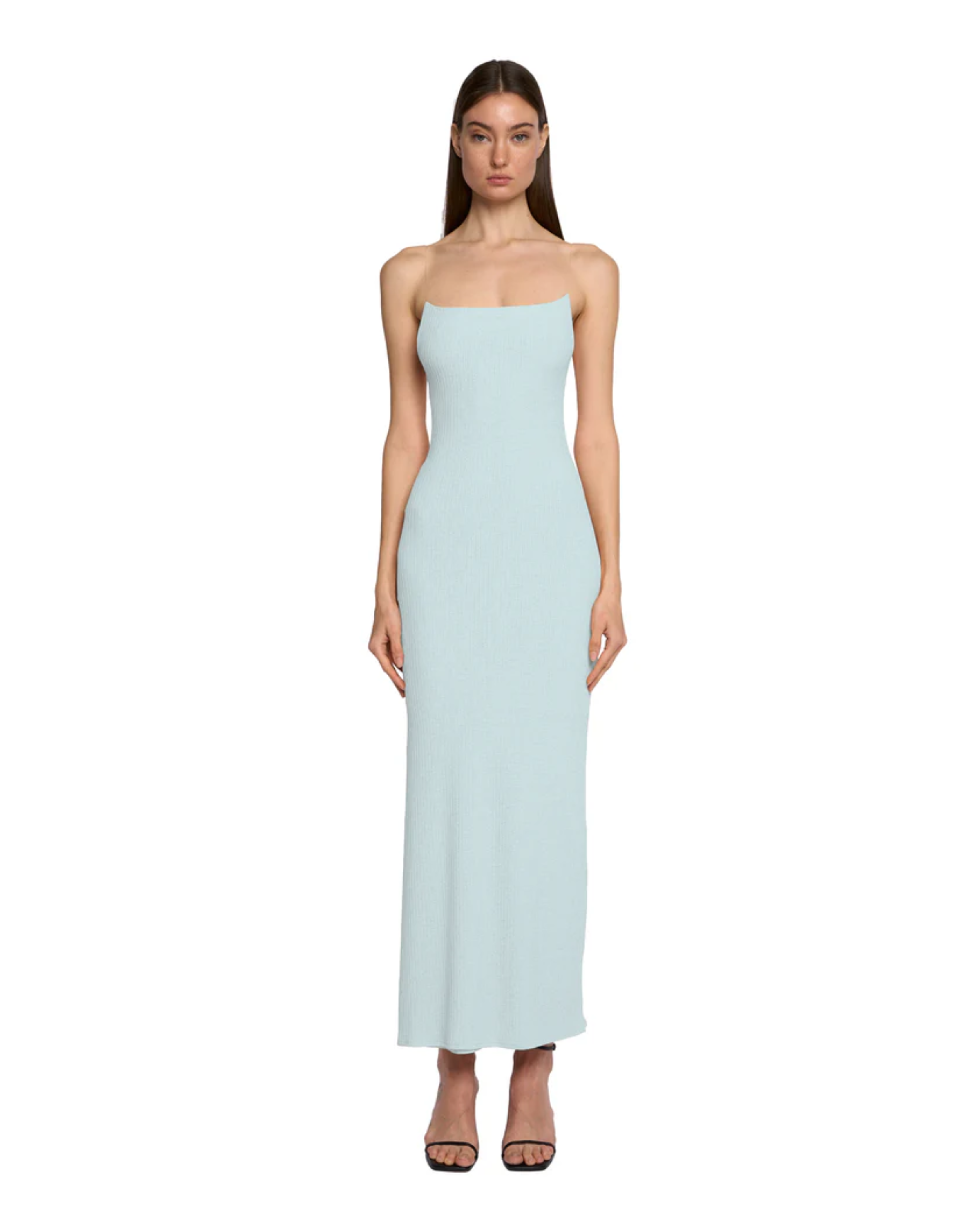 Straight Neck Transparent Strap Dress - Endless - UAE Rental and Resale for Women's Fashion