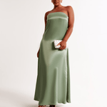 Strapless Trapeze Maxi Dress - Endless - UAE Rental and Resale for Women's Fashion