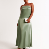 Strapless Trapeze Maxi Dress - Endless - UAE Rental and Resale for Women's Fashion
