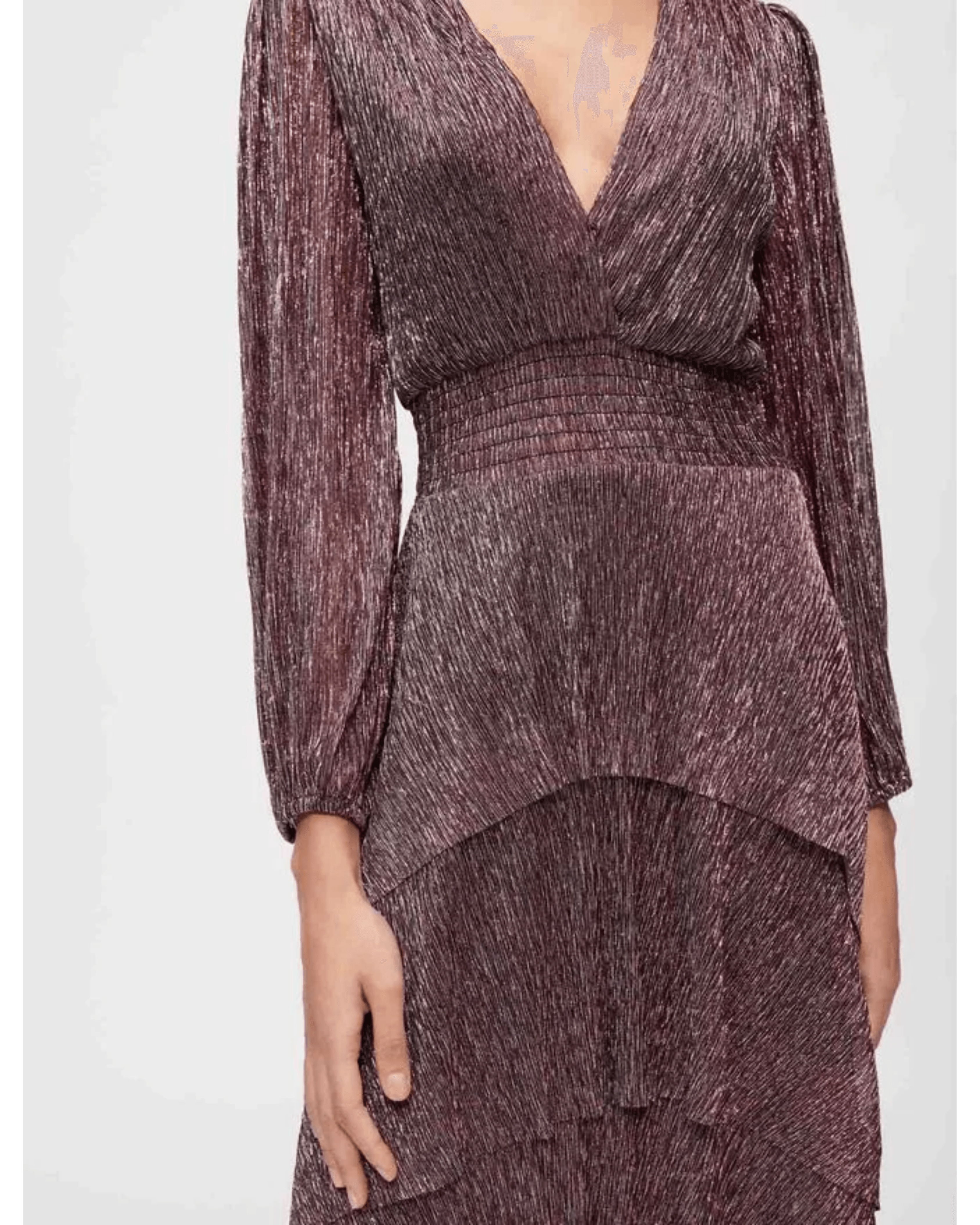 Stretch Lurex Fabric Dressv - Endless - UAE Rental and Resale for Women's Fashion