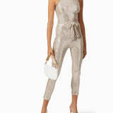 Stretch Sequin High Neck Catsuit - Endless - UAE Rental and Resale for Women's Fashion