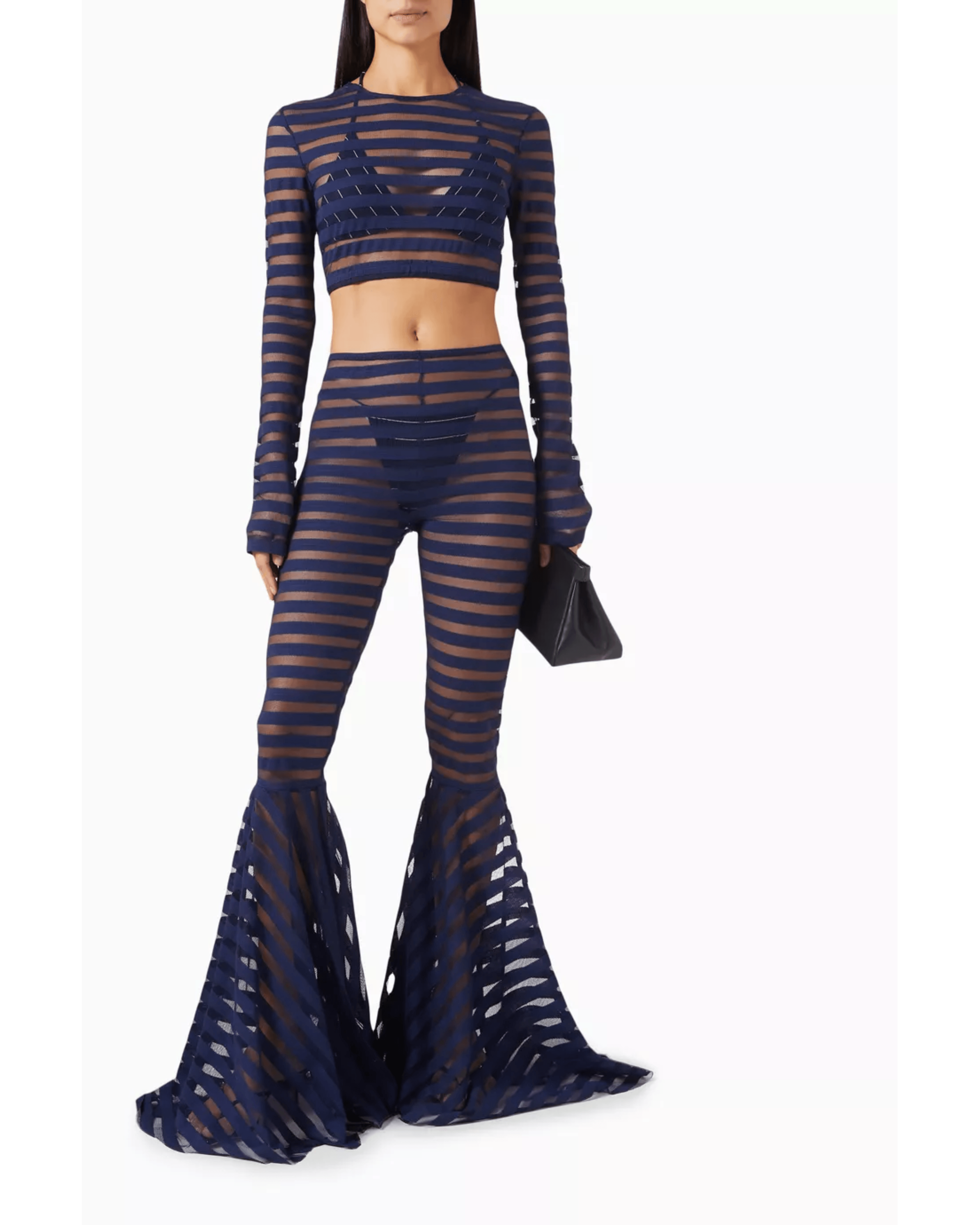 Stripe Crop Top - Endless - UAE Rental and Resale for Women's Fashion