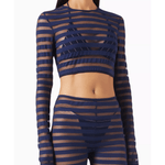 Stripe Crop Top - Endless - UAE Rental and Resale for Women's Fashion