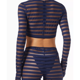 Stripe Crop Top - Endless - UAE Rental and Resale for Women's Fashion