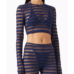 Stripe Crop Top - Endless - UAE Rental and Resale for Women's Fashion