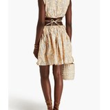 Sucre Cutout Printed Cotton-Poplin Mini Dress - Endless - UAE Rental and Resale for Women's Fashion