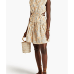 Sucre Cutout Printed Cotton-Poplin Mini Dress - Endless - UAE Rental and Resale for Women's Fashion