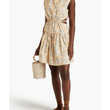Sucre Cutout Printed Cotton-Poplin Mini Dress - Endless - UAE Rental and Resale for Women's Fashion