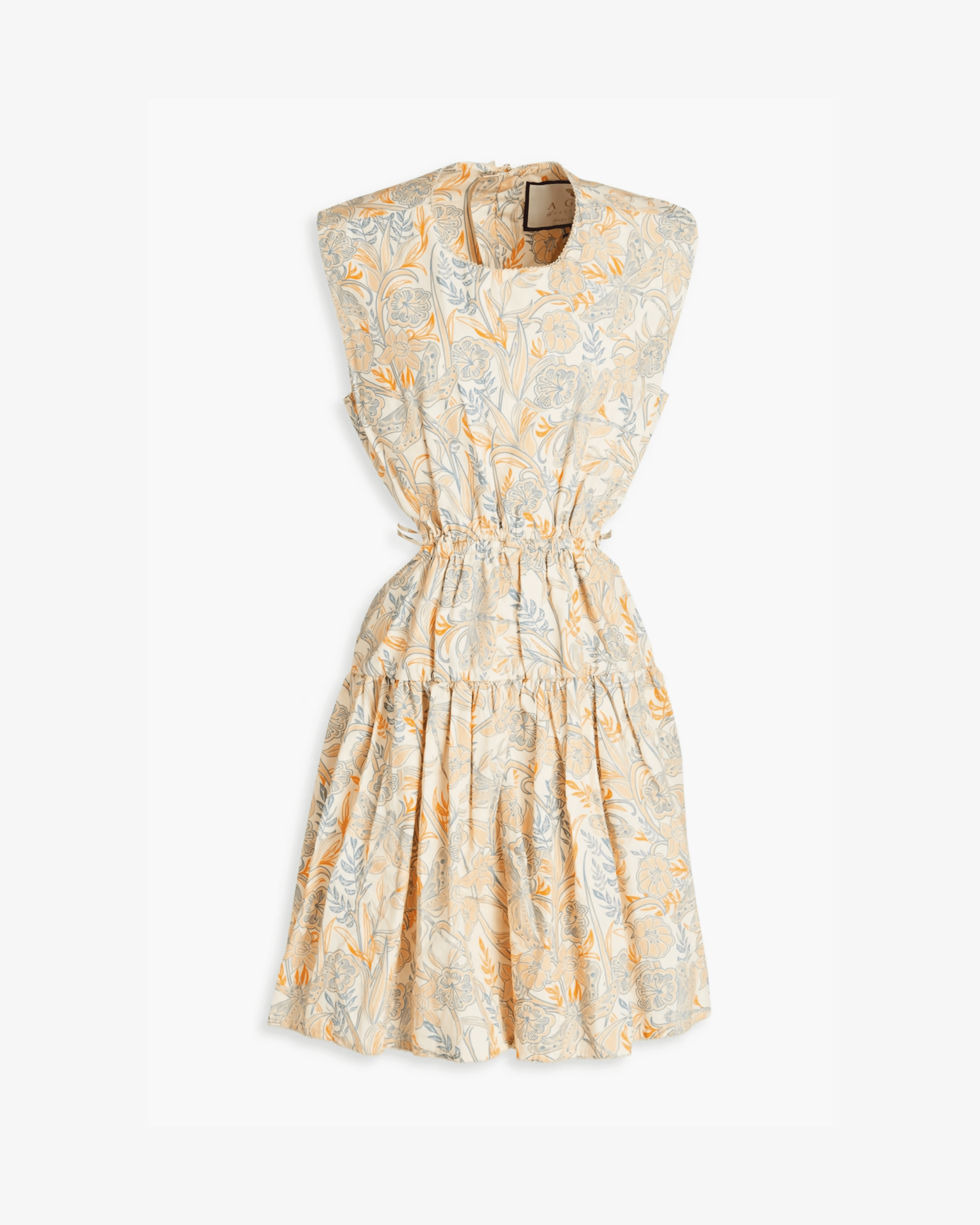 Sucre Cutout Printed Cotton-Poplin Mini Dress - Endless - UAE Rental and Resale for Women's Fashion