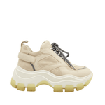 Suede and Leather Lace Up Low Top Sneakers - Endless - UAE Rental and Resale for Women's Fashion