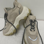 Suede and Leather Lace Up Low Top Sneakers - Endless - UAE Rental and Resale for Women's Fashion