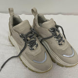Suede and Leather Lace Up Low Top Sneakers - Endless - UAE Rental and Resale for Women's Fashion