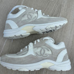 Suede Calfskin Fabric CC Sneakers - Endless - UAE Rental and Resale for Women's Fashion