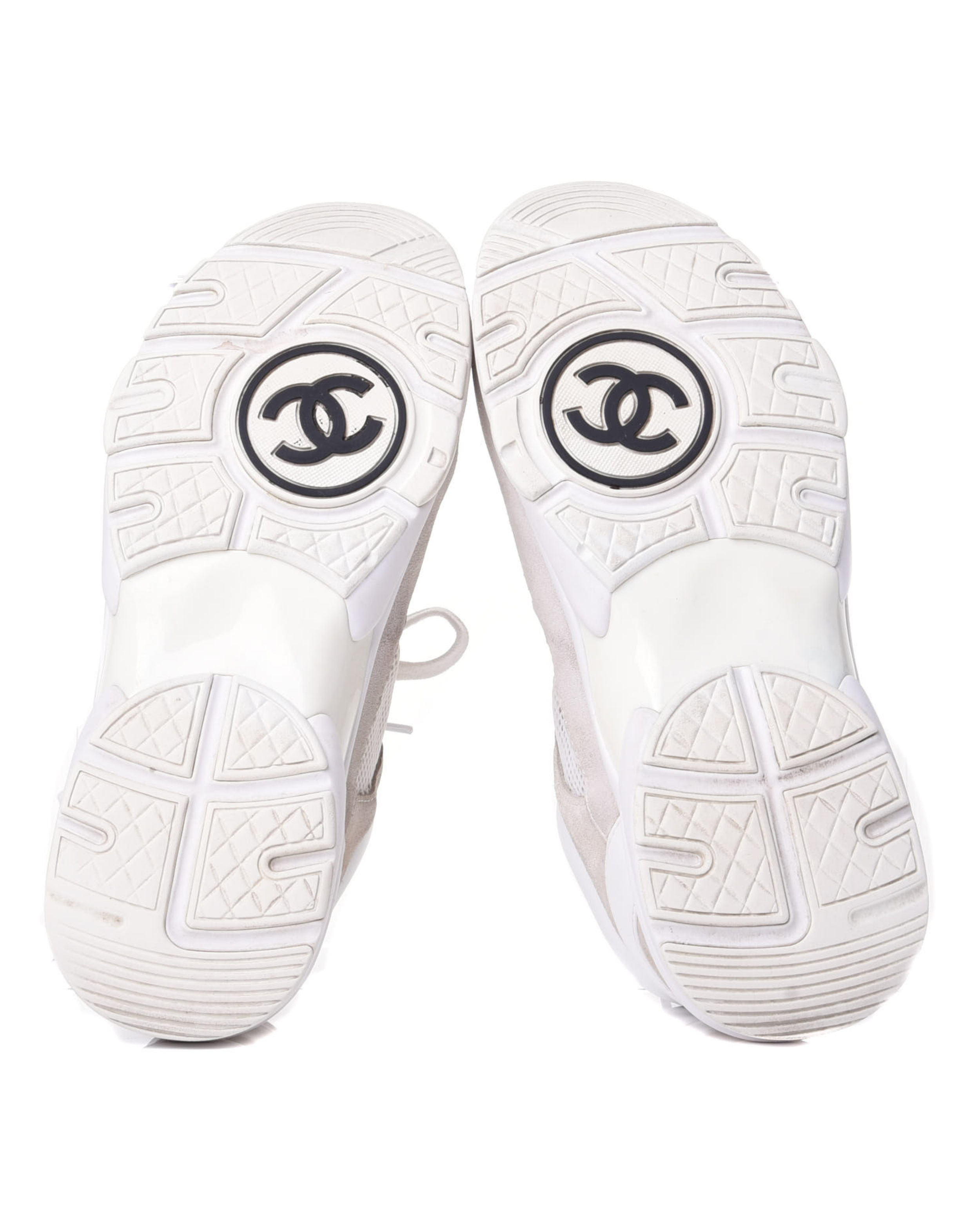 Suede Calfskin Fabric CC Sneakers - Endless - UAE Rental and Resale for Women's Fashion