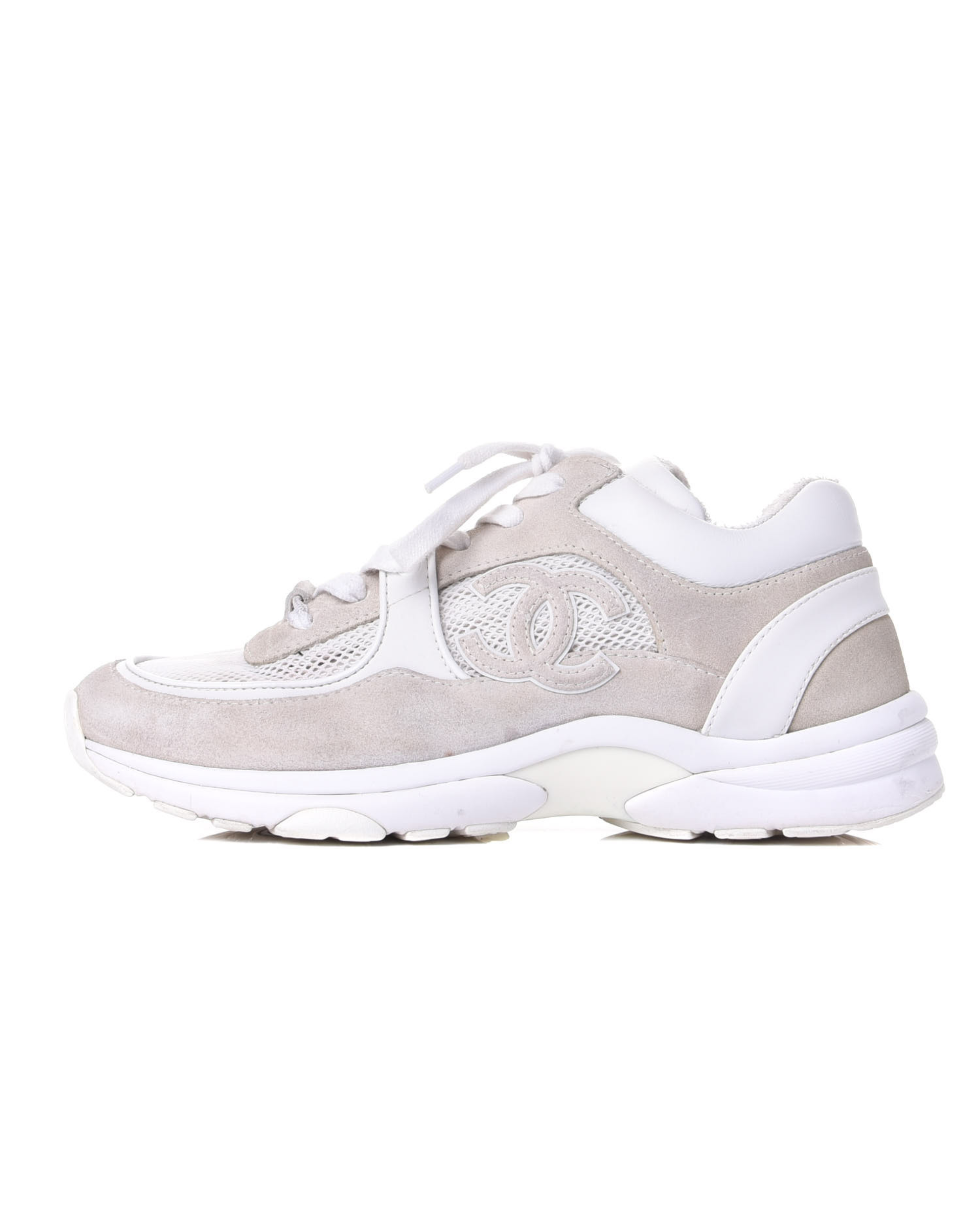 Suede Calfskin Fabric CC Sneakers - Endless - UAE Rental and Resale for Women's Fashion