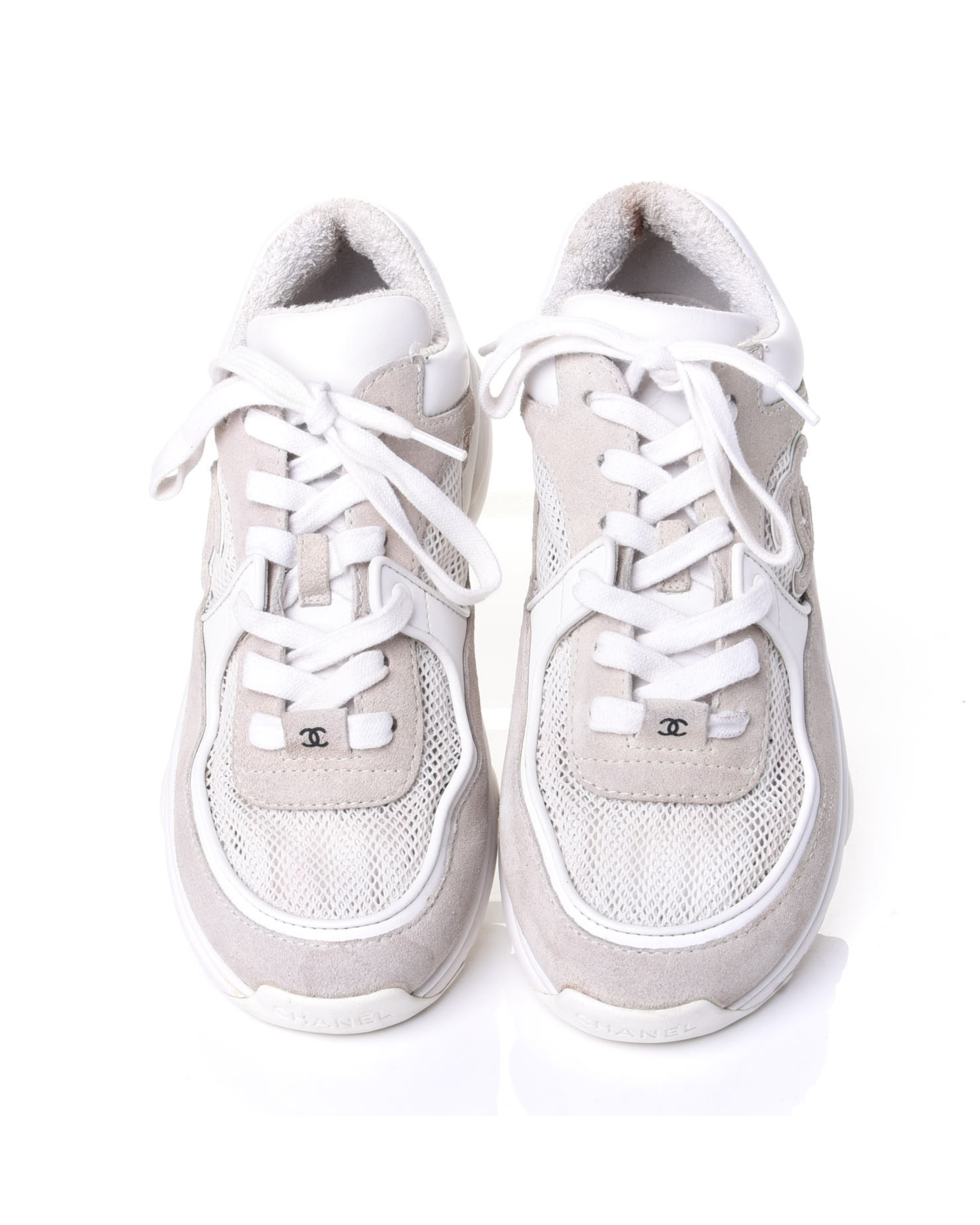 Suede Calfskin Fabric CC Sneakers - Endless - UAE Rental and Resale for Women's Fashion