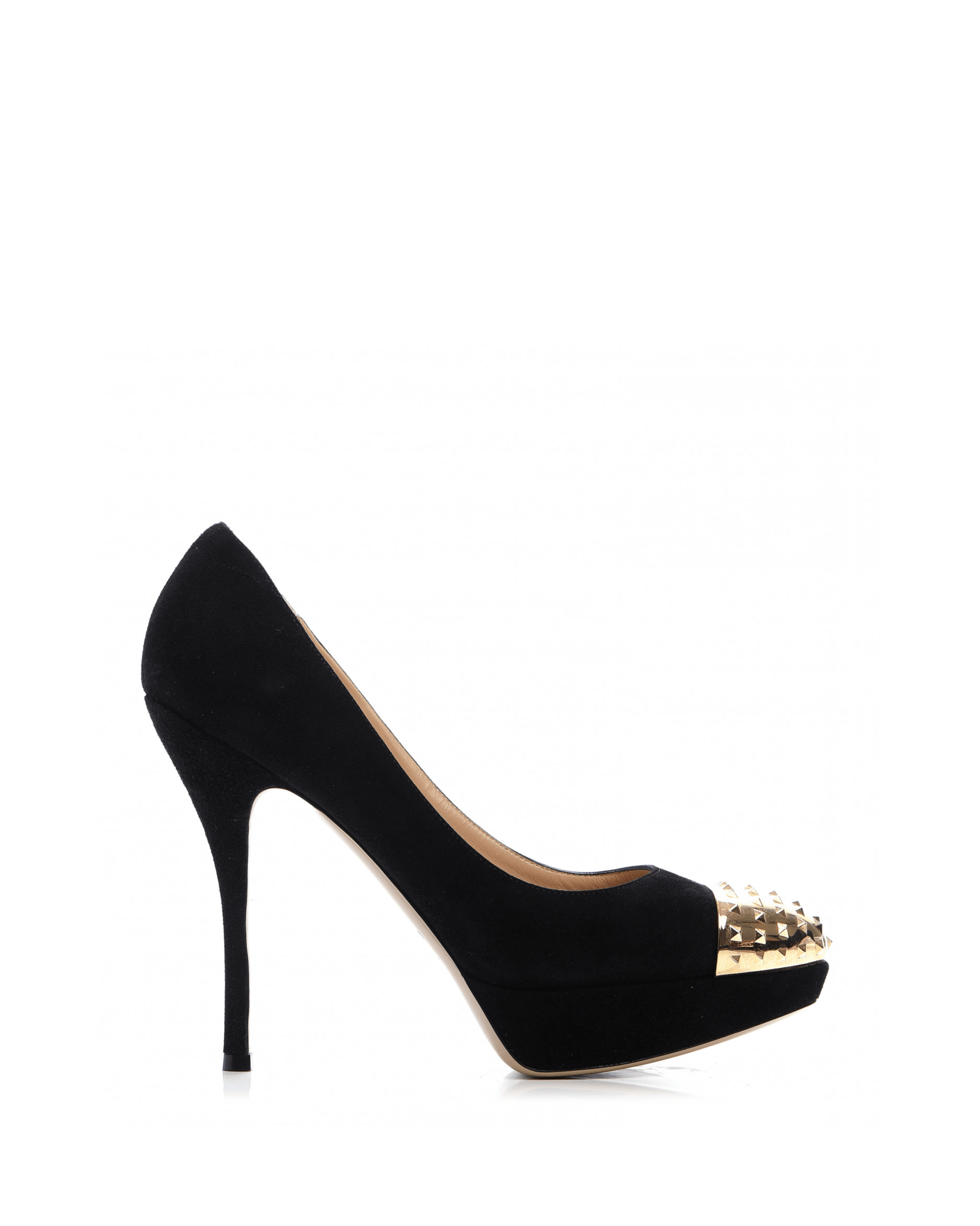 Suede Rockstud Cap Toe Platform Pumps - Endless - UAE Rental and Resale for Women's Fashion