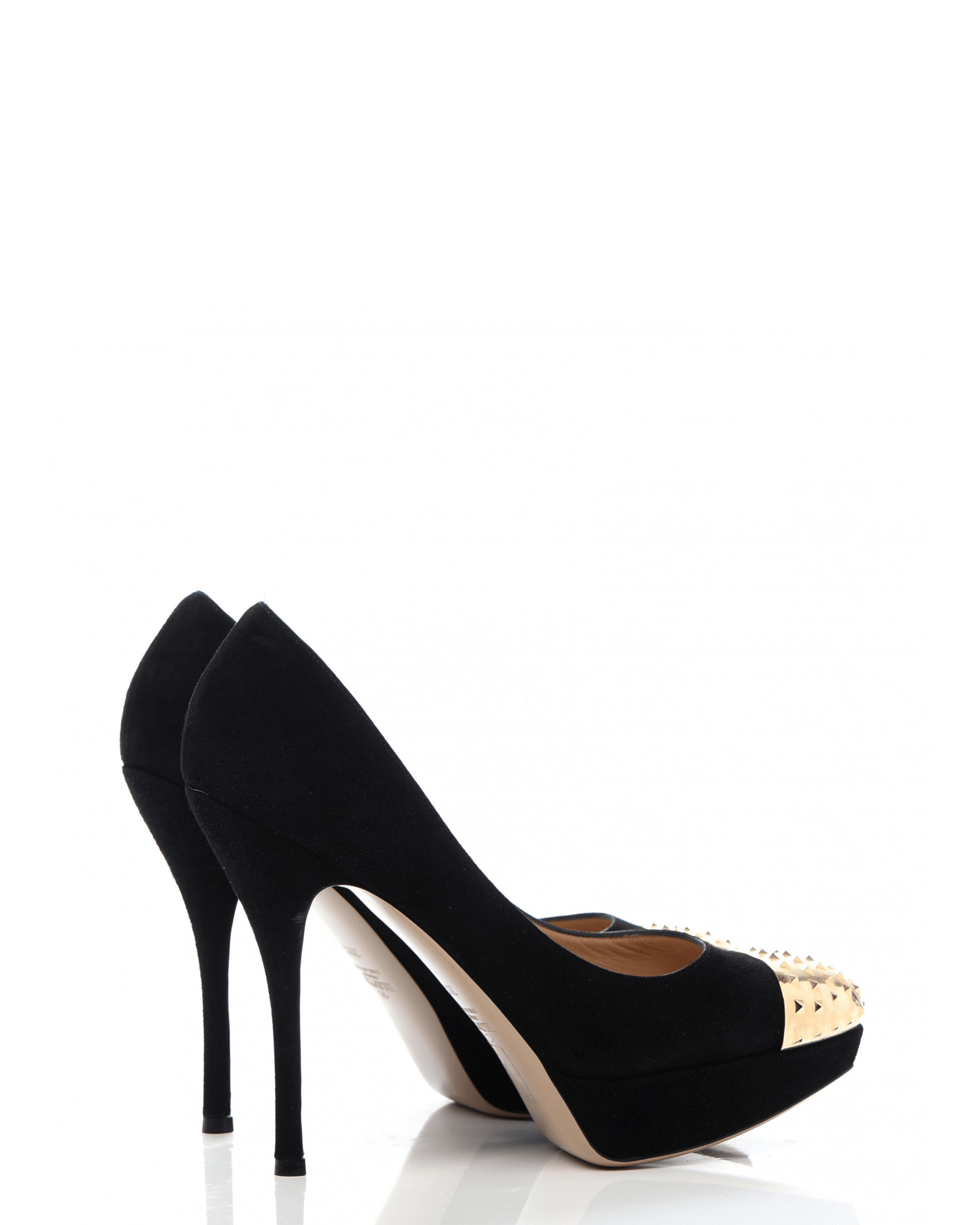 Suede Rockstud Cap Toe Platform Pumps - Endless - UAE Rental and Resale for Women's Fashion