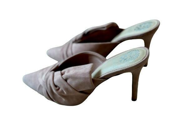 Suede Slip-On Heeled Mule - Endless - UAE Rental and Resale for Women's Fashion