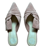 Suede Slip-On Heeled Mule - Endless - UAE Rental and Resale for Women's Fashion