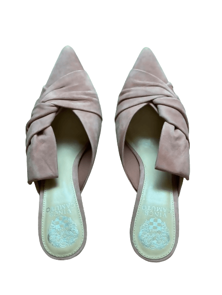 Suede Slip-On Heeled Mule - Endless - UAE Rental and Resale for Women's Fashion