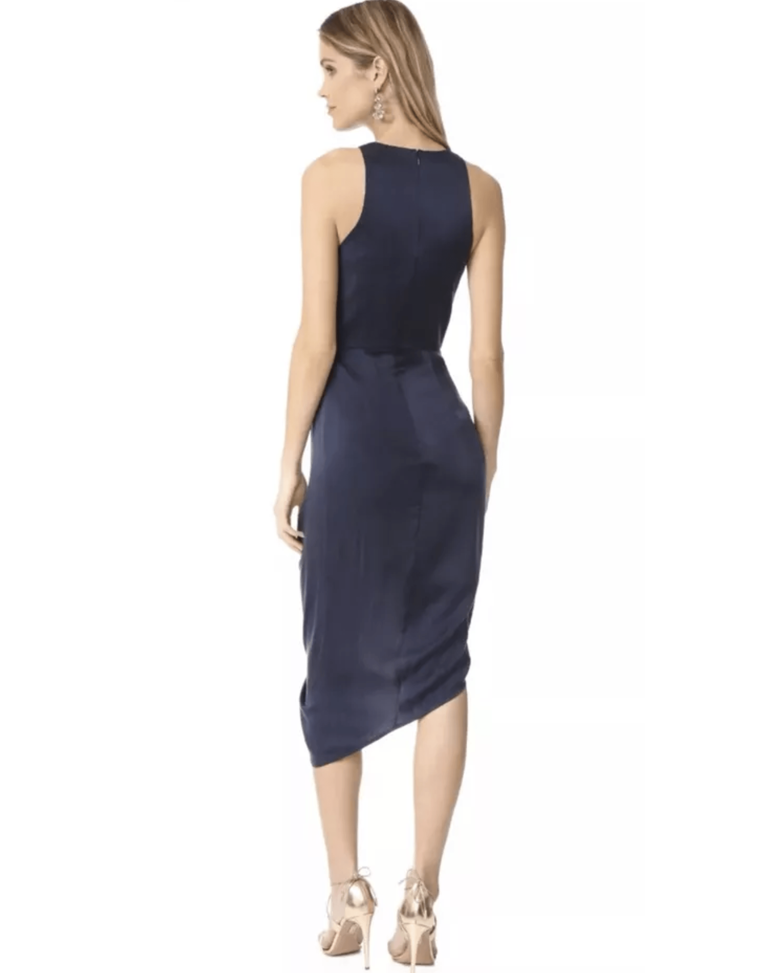 Sueded Drape Dress - Endless - UAE Rental and Resale for Women's Fashion