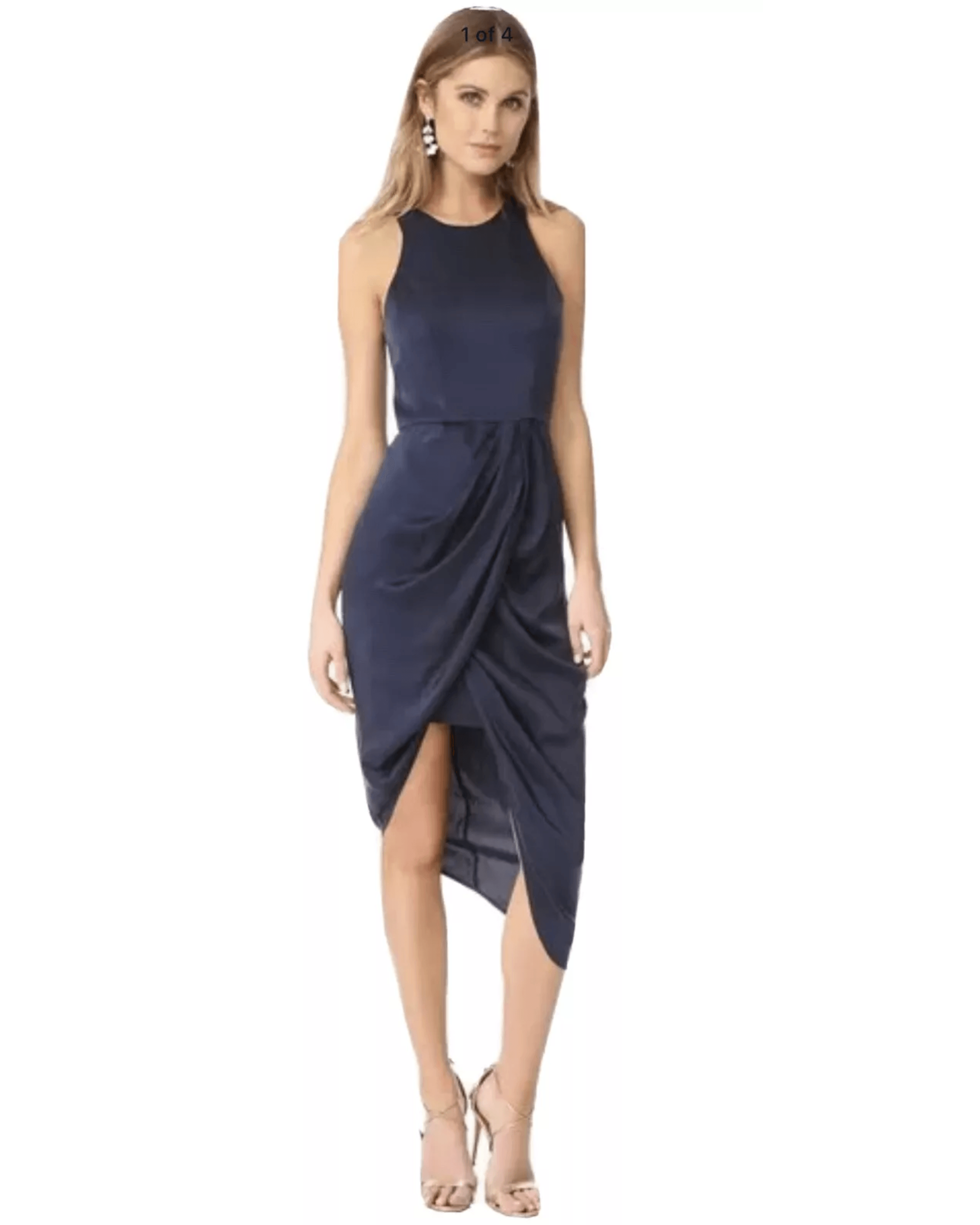 Sueded Drape Dress - Endless - UAE Rental and Resale for Women's Fashion