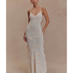 Suki Knit Maxi Dress With Flowers - Endless - UAE Rental and Resale for Women's Fashion