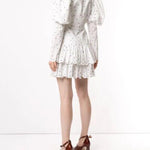 Sunny Embroidered Puff-sleeve Dress In White - Endless - UAE Rental and Resale for Women's Fashion