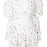 Sunny Embroidered Puff-sleeve Dress In White - Endless - UAE Rental and Resale for Women's Fashion