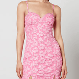 Sweetheart-neck Jacquard Mini Dress - Endless - UAE Rental and Resale for Women's Fashion