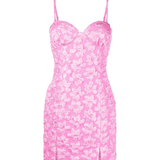 Sweetheart-neck Jacquard Mini Dress - Endless - UAE Rental and Resale for Women's Fashion