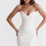Tamara Ivory Corset Dress - Endless - UAE Rental and Resale for Women's Fashion