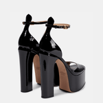 Tan-Go 155 Patent Leather Platform Sandals - Endless - UAE Rental and Resale for Women's Fashion