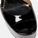 Tan-Go 155 Patent Leather Platform Sandals - Endless - UAE Rental and Resale for Women's Fashion