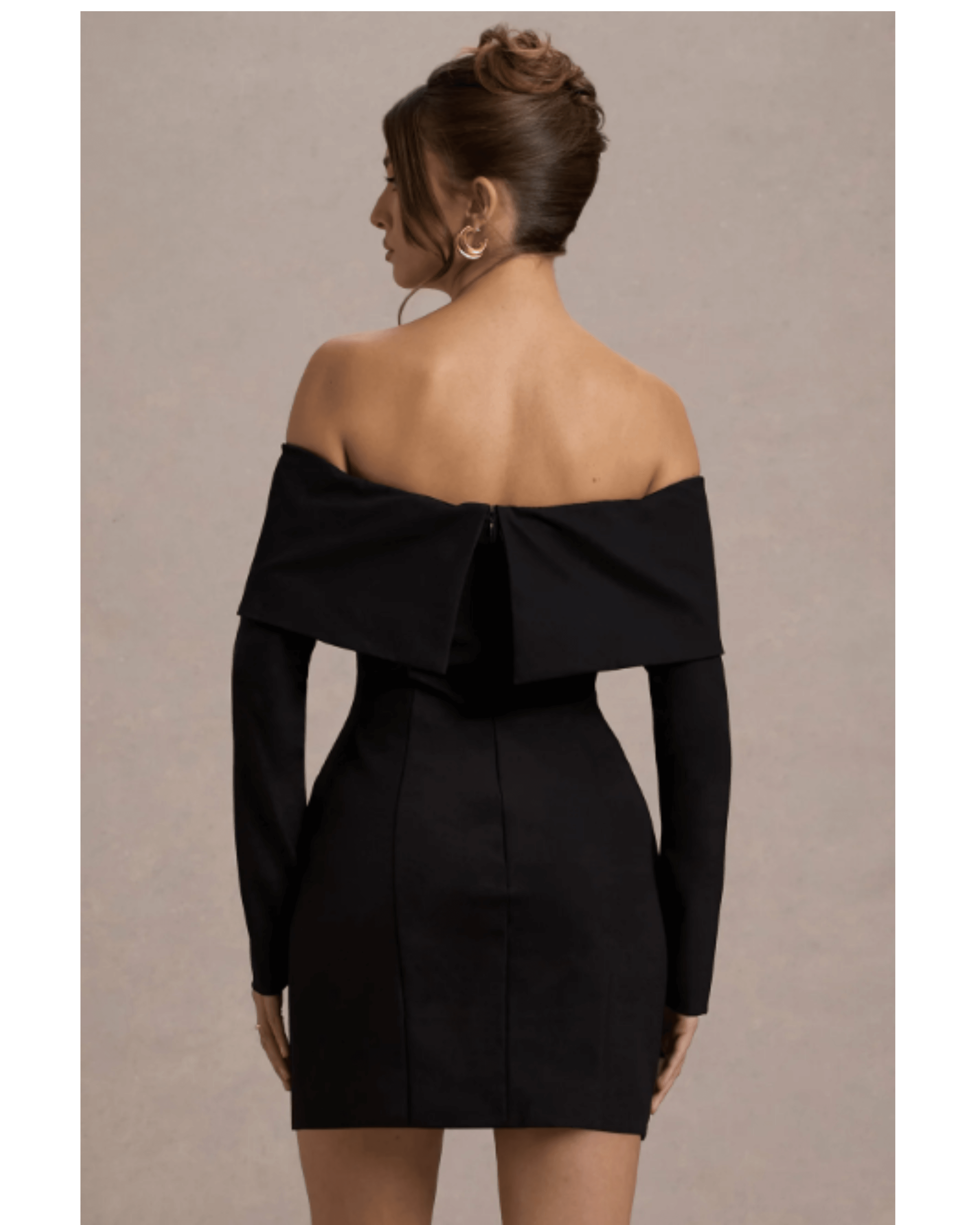 Tara Black Bardot Tailored Blazer Dress - Endless - UAE Rental and Resale for Women's Fashion