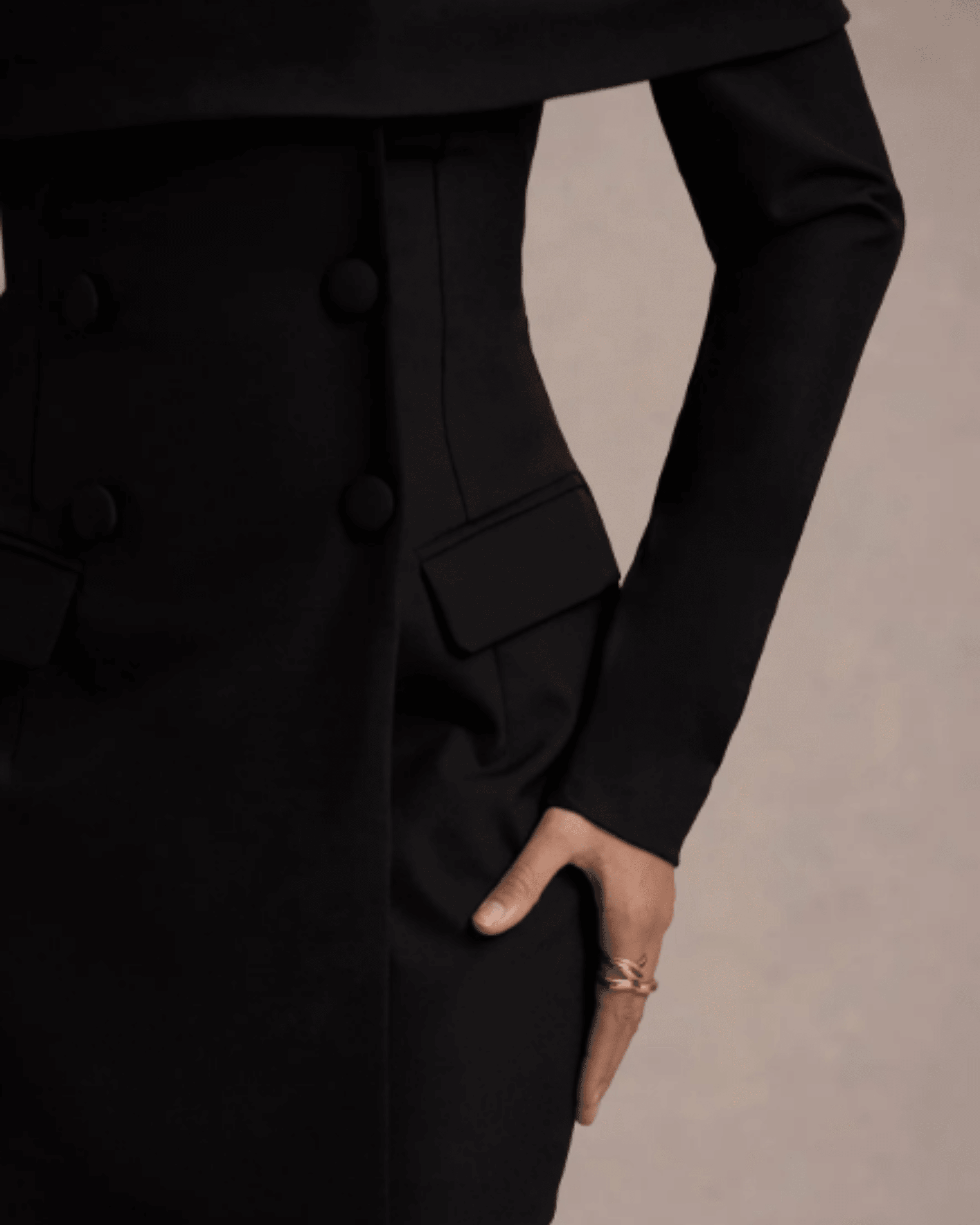 Tara Black Bardot Tailored Blazer Dress - Endless - UAE Rental and Resale for Women's Fashion