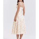Tatiana Rose Print Midi Sundress - Endless - UAE Rental and Resale for Women's Fashion