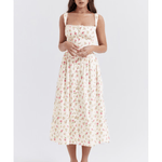 Tatiana Rose Print Midi Sundress - Endless - UAE Rental and Resale for Women's Fashion