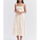 Tatiana Rose Print Midi Sundress - Endless - UAE Rental and Resale for Women's Fashion