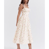 Tatiana Rose Print Midi Sundress - Endless - UAE Rental and Resale for Women's Fashion