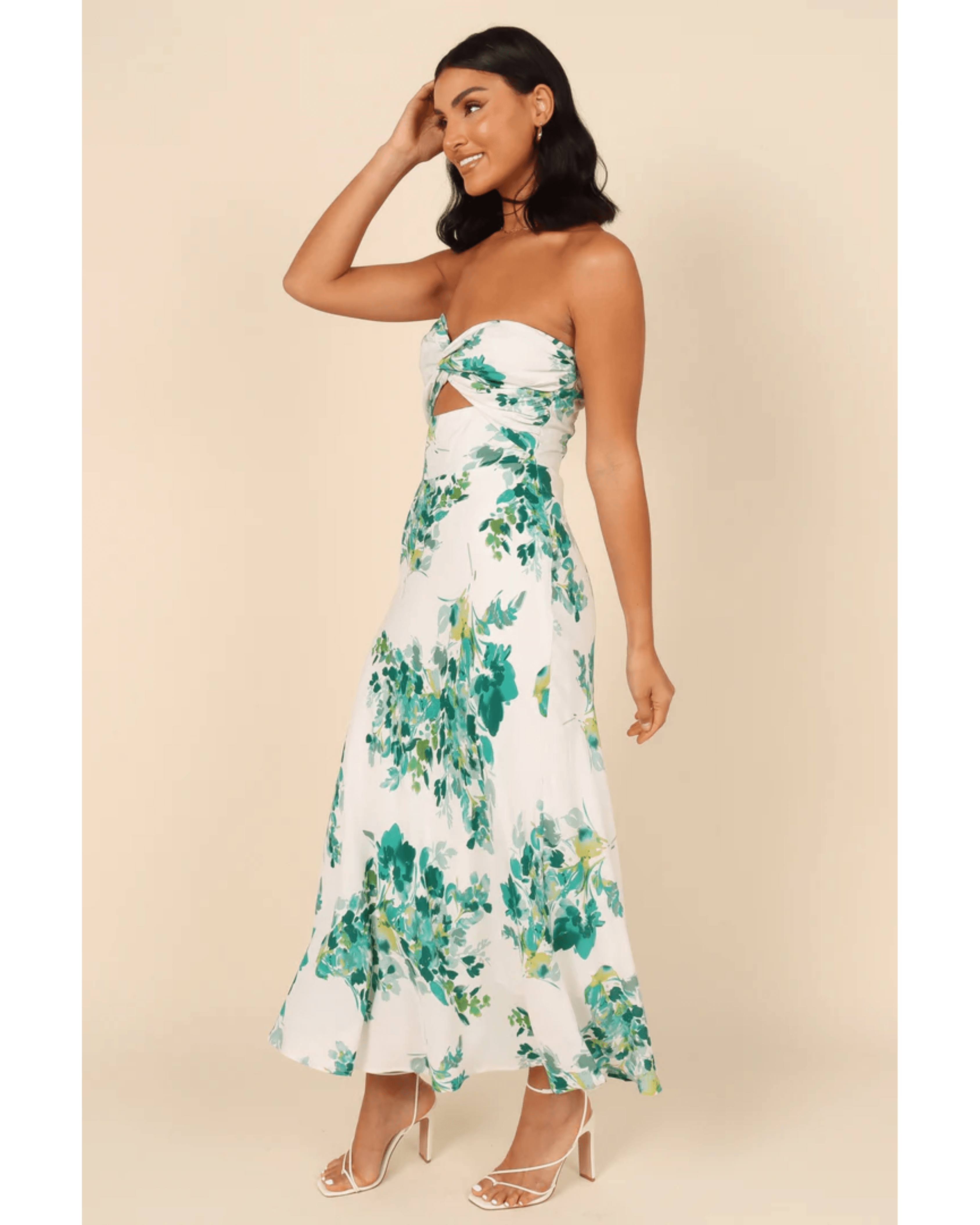 Teagan Strapless Midi Dress - Endless - UAE Rental and Resale for Women's Fashion