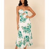 Teagan Strapless Midi Dress - Endless - UAE Rental and Resale for Women's Fashion
