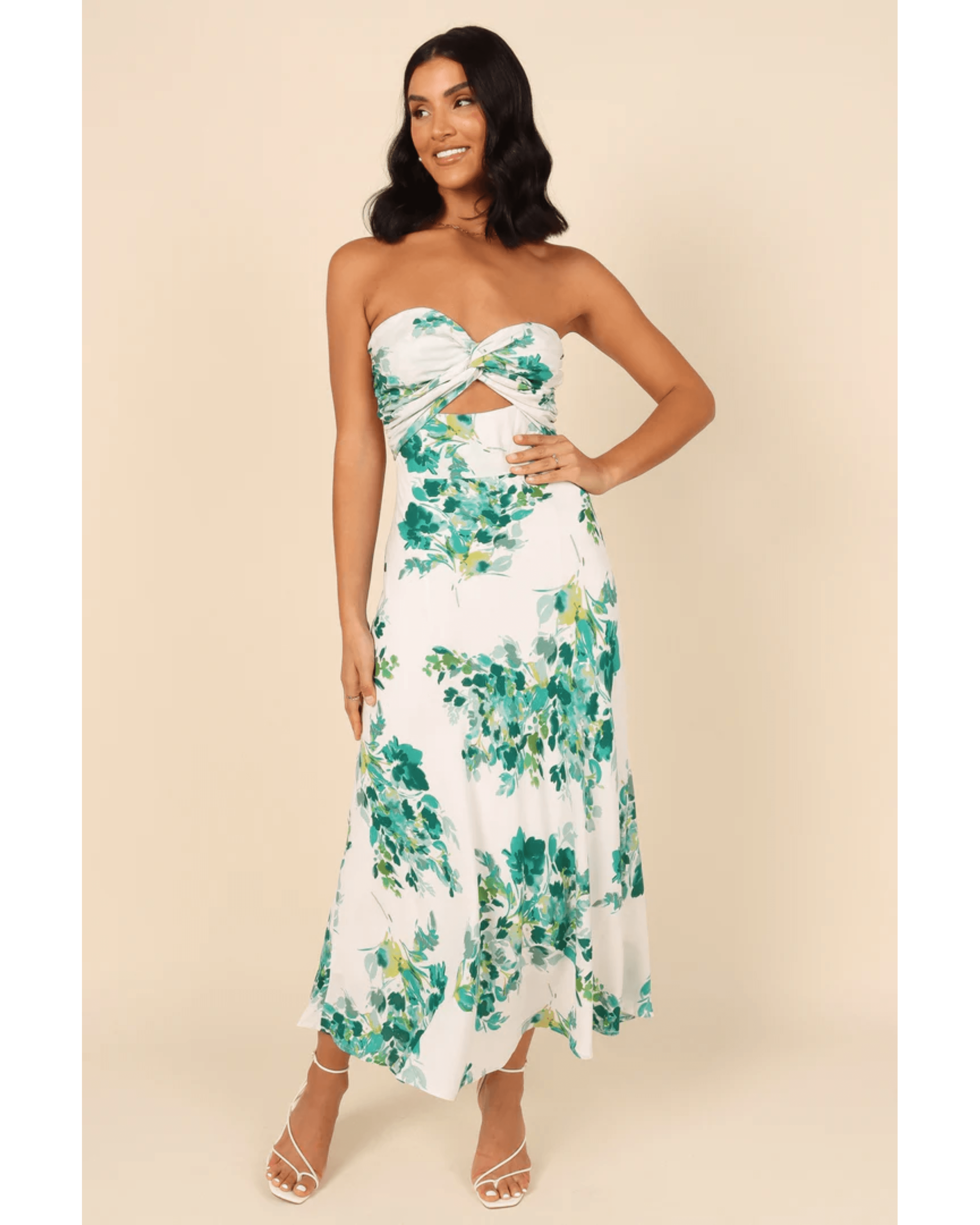 Teagan Strapless Midi Dress - Endless - UAE Rental and Resale for Women's Fashion