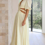 Temika Yellow Midi Dress - Endless - UAE Rental and Resale for Women's Fashion